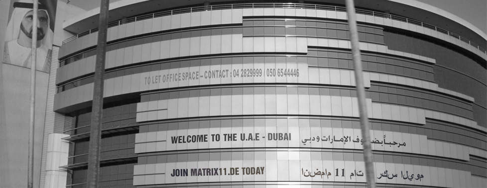 MATRIX11 Dubai Advertisment Werbung in Dubai U.A.E.